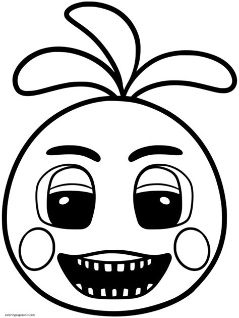 Fnaf Lady Chica Coloring Page Free Printable Coloring