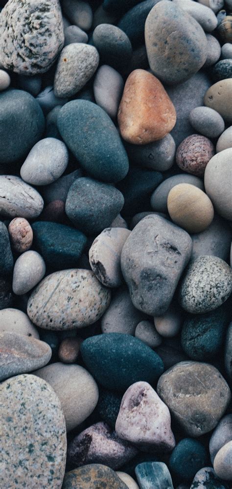 Stones Sea Pebble Wallpaper 1440x3040
