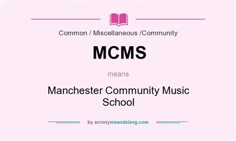 Mcms Manchester Community Music School In Common Miscellaneous