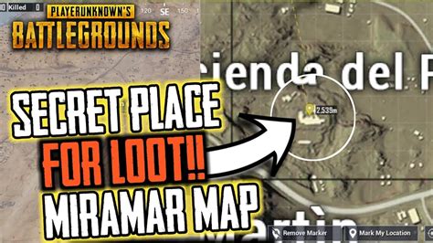 Secret Place For Loot In Miramar Map Pubg Mobile Youtube