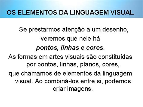 Elementos Da Linguagem Visual Professor Ronaldo De Oliveira