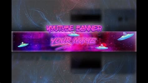 Galaxy Banner Free Template Youtube
