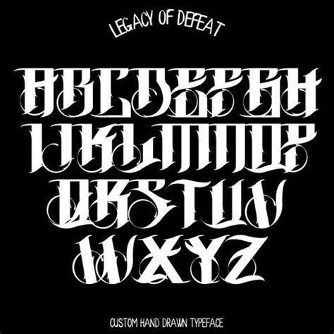 Heathen — Legacy Of Defeat Graffiti Lettering Fonts Tattoo Lettering