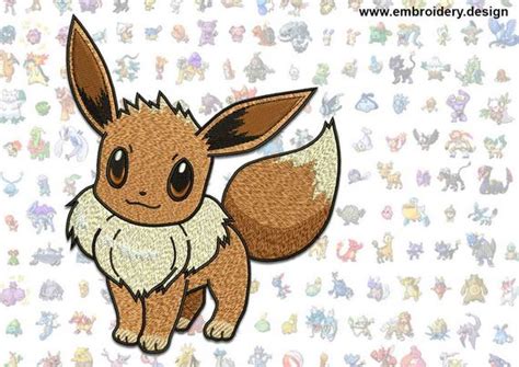 Mk embroidery design app provides thousands of designs for embroidery machines. Eevee pokemon embroidery design downloadable 2 sizes
