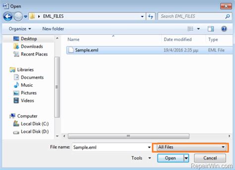 How To Openview Eml Files On Windows 7 8 Or 10