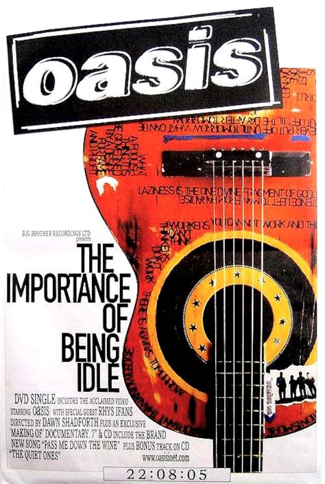 Oasis The Importance Of Being Idle