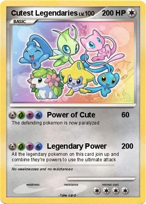 Pokémon Cutest Legendaries Power Of Cute My Pokemon Card