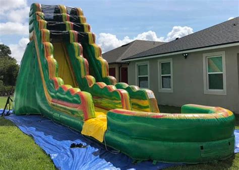 Popular Inflatable Backyard Water Slide And Pool Safe And Convenient