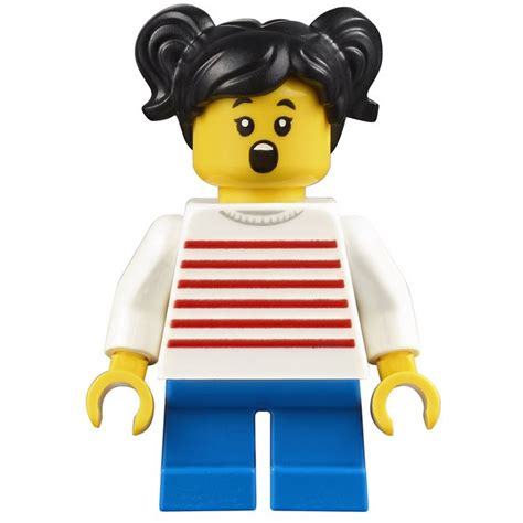 Lego Girl Avec Une Striped Shirt Figurine Brick Owl Lego Marché