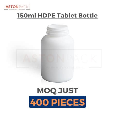 White Hdpe Round Capsule Bottle Cc Capacity Milliliter Ml