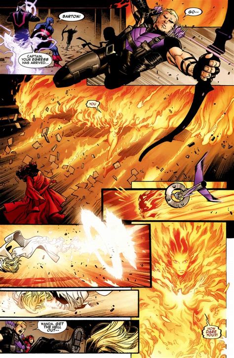 Phoenix Five Emma Frost Incinerates Hawkeye Phoenix Marvel Emma Frost Comic Book Superheroes