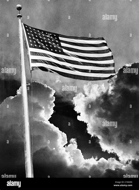 American Flag Black And White Stock Photos And Images Alamy