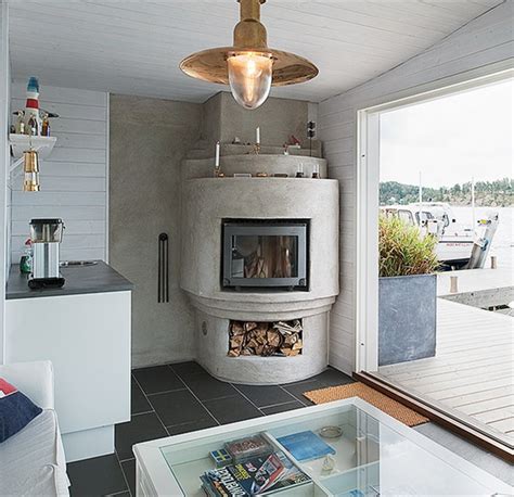 Wood burning stoves in classic scandinavian minimalistic design. The Beauty of Swedish Fireplaces