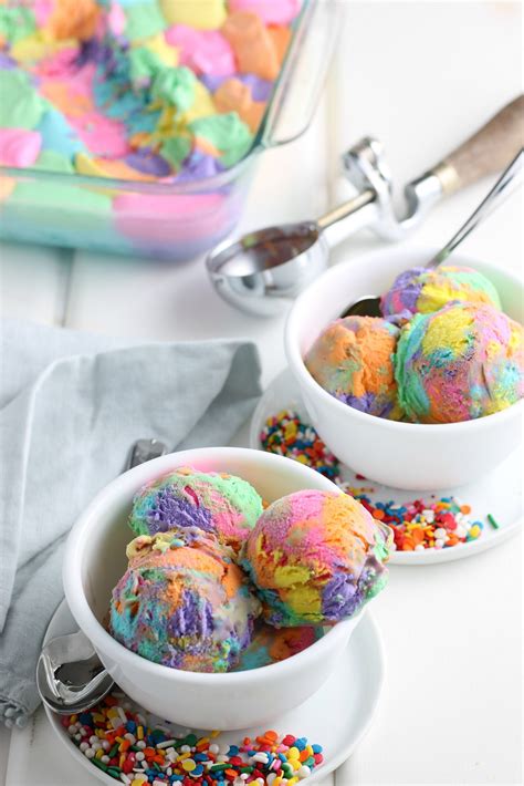 Rainbow Ice Cream Is Easy To Make