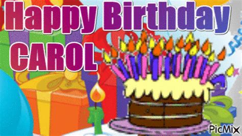 Happy Birthday Carol Free Animated  Picmix