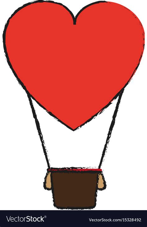 Heart Hot Air Balloon By Miralukavaya Hot Air Balloon Air Balloon Hot