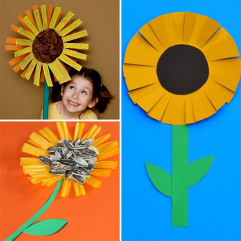 21 Sunflower Crafts Using Paper Recyclables And More