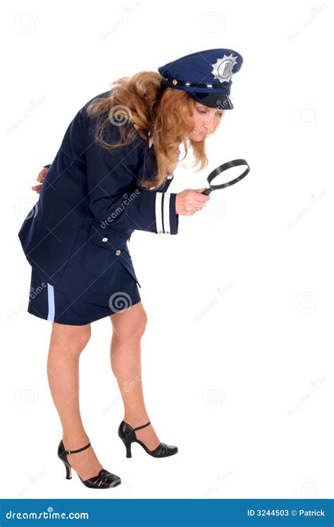Female Police Officer Stock Image Image Of Research Investigator