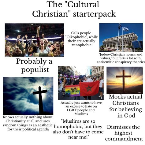 The Cultural Christian Starterpack Rstarterpacks Starter Packs