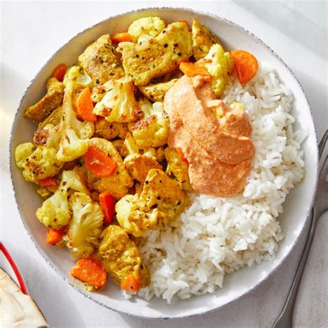 Coconut chicken curry is one of my all time favorite comfort foods, especially this version: Recipe: Coconut Curry Chicken & Cauliflower with Rice ...
