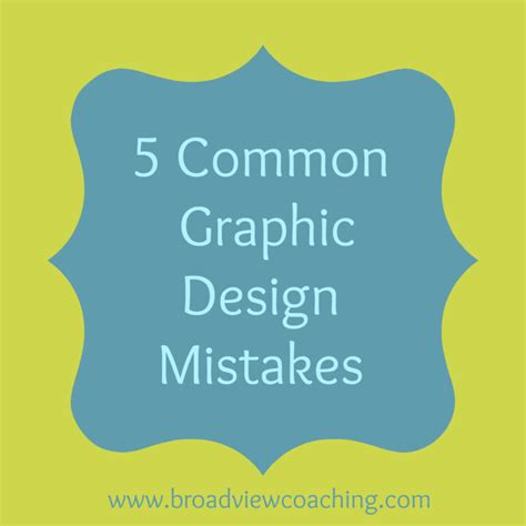 5 Common Graphic Design Mistakes And How Coaches Can Avoid Them