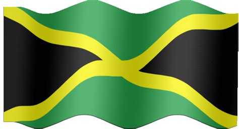 Jamaican Flag Waving 
