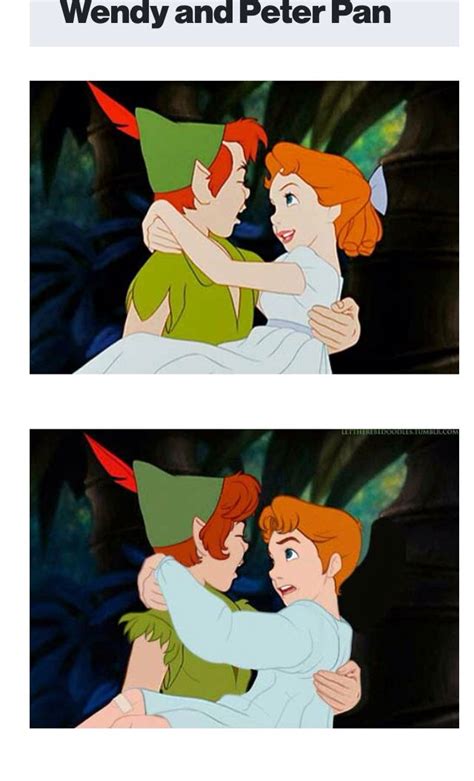 Peter Pan And Wendy Gender Switch Disney Fan Art Animated Movies