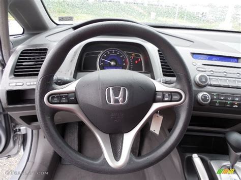 2010 Honda Civic Ex Sedan Gray Steering Wheel Photo 80733443