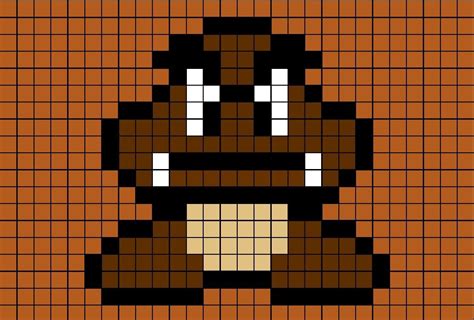 Goomba Pixel Art Pixel Art Pixel Art Games Pixel