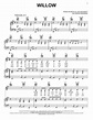willow Sheet Music | Taylor Swift | Piano, Vocal & Guitar Chords (Right ...
