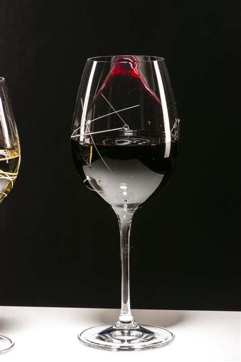 Elegant Wine Glass With Crystal Accents