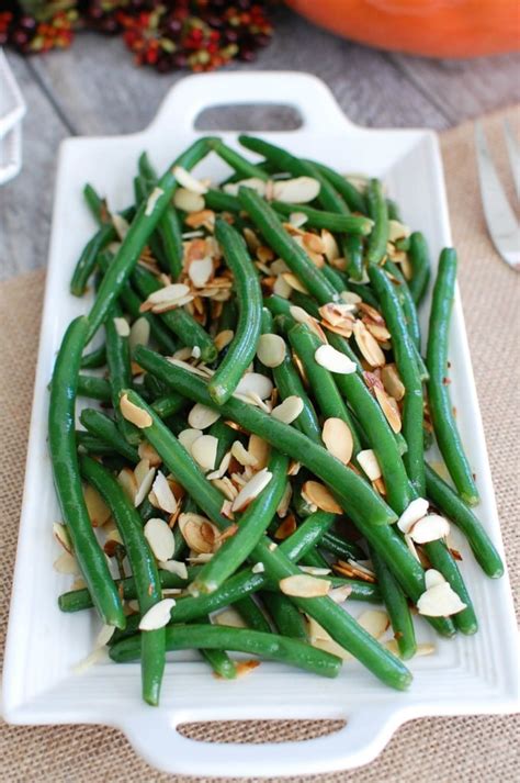 Green Beans With Brown Butter And Toasted Almonds A