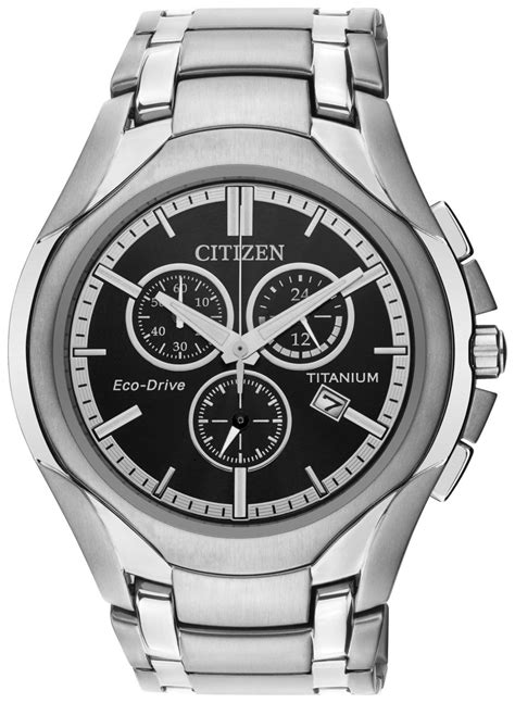 citizen eco drive men s silver titanium chronograph watch reviews