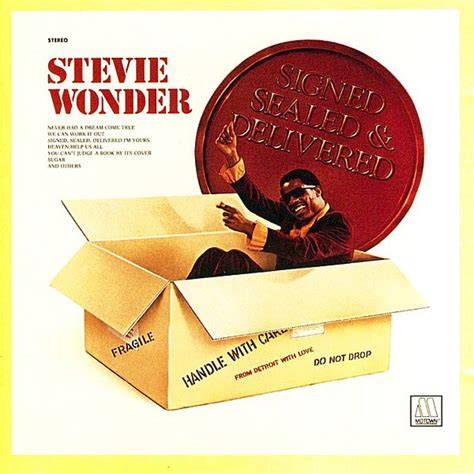 Stevie Wonder Signed Sealed And Delivered 1992 Cd Discogs