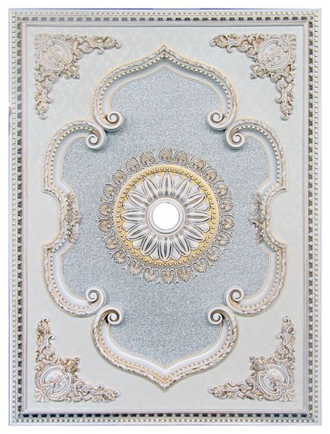 Add the perfect finishing touch to your decor with this rectangular ceiling medallion, straight lines for a modern look. Ceiling Medallion Rectangular Collection, Antique White ...