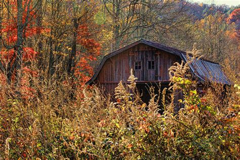 Autumn Barn By H H Photography Of Florida Photograph By Hh Photography