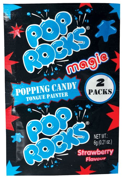 Pop Rocks Magic Strawberry Flavour Popping Candy 2 Packs 6g