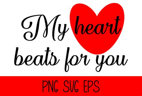 My Heart Beats For You Graphic By Misti · Creative Fabrica