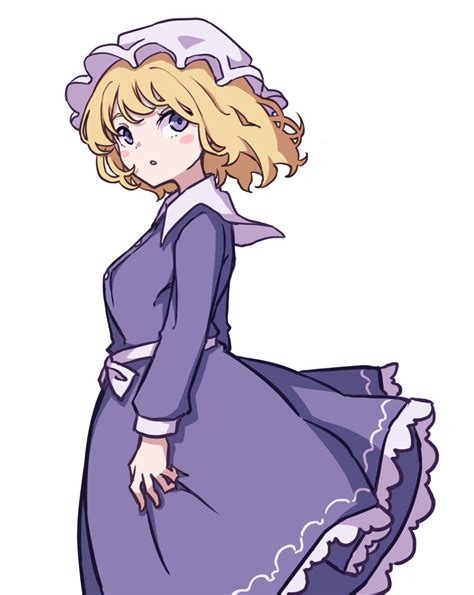 Safebooru 1girl Absurdres Blonde Hair Collar Dress Frilled Dress Frills From Side Hat Highres