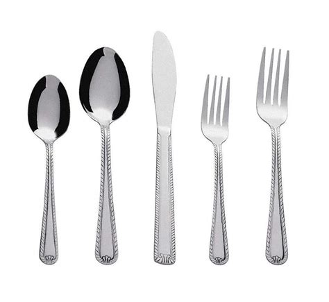 20 Piece Stainless Steel Flatware Silverware Cutlery Setservice