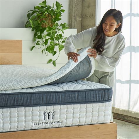 Memory Foam Mattress Topper With Cooling Gel And Biofoam Brentwood Home