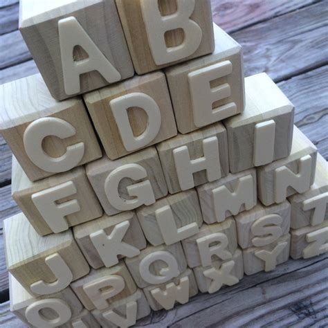 Wooden Block Letters Photos