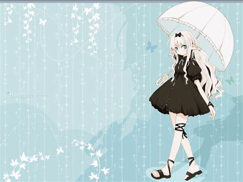 Anime Girl With Umbrella Wallpapers And Images Wallpapers Pictures