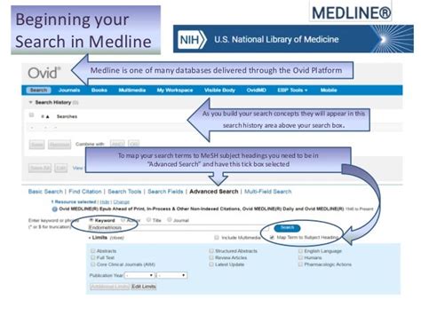 Medline Database Searching Endometriosis 2017 Sem2 Uwa