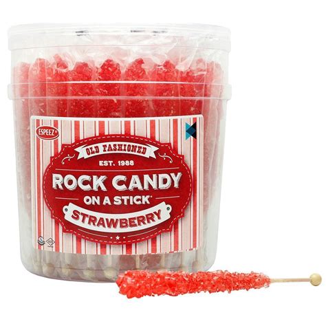 Extra Large Rock Candy Sticks 36 Red Crystal Rock Candy Sticks