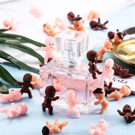 180 Pieces Mini Plastic Babies 1 Inch Baby Doll For Baby Shower Party