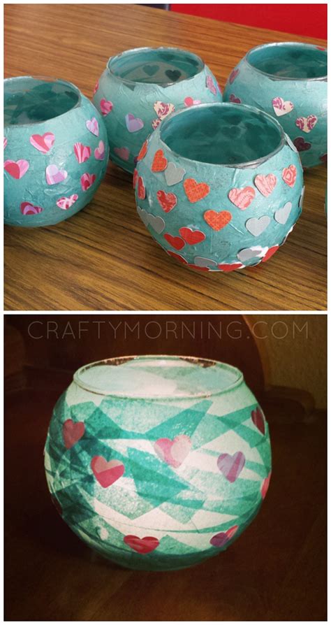 Cute presents you can make by yourself. Kid-Made Mod Podge Candle Holders | Cute mothers day gifts, Mother's day diy, Diy mother's day ...