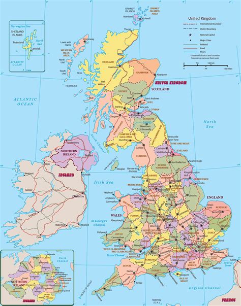 Tourist Map Of England Scotland And Ireland Best Tourist Places In