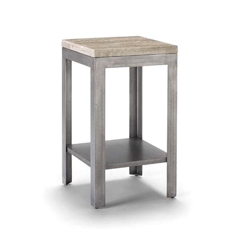 Shop Sawyer Travertine Accent Table Free Shipping Today Overstock