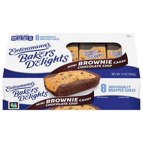 Save On Entenmanns Bakers Delight Mini Brownie Cakes Chocolate Chip